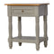 Grey Painted Bedside with Wooden Top Sleeping Artisan Furniture 