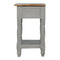 Grey Painted Bedside with Wooden Top Sleeping Artisan Furniture 