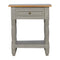 Grey Painted Bedside with Wooden Top Sleeping Artisan Furniture 
