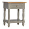 Grey Painted Bedside with Wooden Top Sleeping Artisan Furniture 