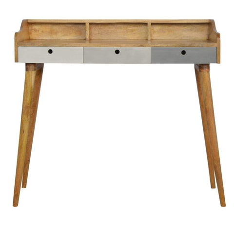 Grey Painted Gallery Back Writing Desk Living Artisan Furniture 