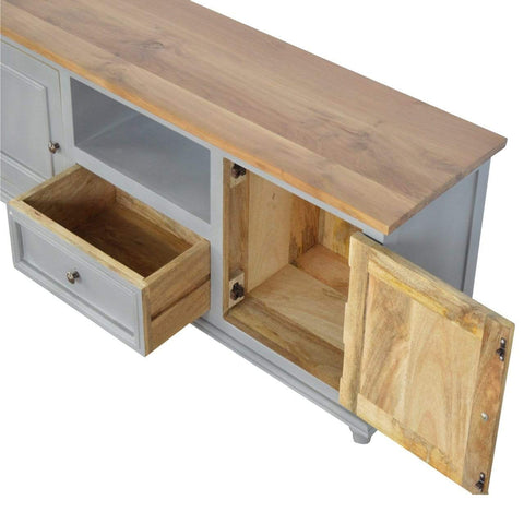Grey Painted Media Unit Living Artisan Furniture 