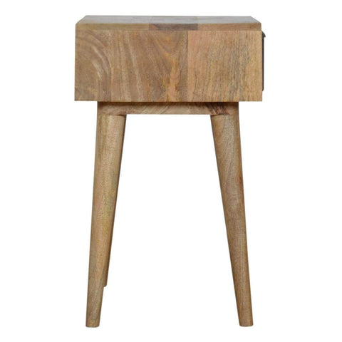 Grey Tweed Bedside Sleeping Artisan Furniture 