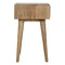 Grey Tweed Bedside Sleeping Artisan Furniture 