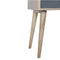 Grey Tweed Bedside Sleeping Artisan Furniture 