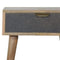 Grey Tweed Bedside Sleeping Artisan Furniture 