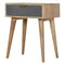 Grey Tweed Bedside Sleeping Artisan Furniture 