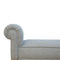 Grey Tweed Bench with Turned Feet Living Artisan Furniture 