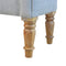 Grey Tweed Bench with Turned Feet Living Artisan Furniture 