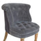 Grey Velvet Accent Chair Living Artisan Furniture 