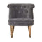Grey Velvet Accent Chair Living Artisan Furniture 