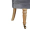 Grey Velvet Accent Chair Living Artisan Furniture 