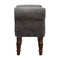Grey Velvet Bench Living Artisan Furniture 