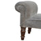 Grey Velvet Bench Living Artisan Furniture 