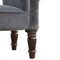 Grey Velvet Bench Living Artisan Furniture 