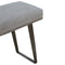 Grey Velvet Industrial Style Bench Living Artisan Furniture 