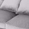 Grey Velvet Large Chesterfield Three Seater Sofa Living Hill Interiors 