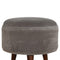Grey Velvet Nordic Style Footstool Sleeping Artisan Furniture 