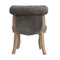 Grey Velvet Studded Chair Living Artisan Furniture 