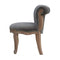 Grey Velvet Studded Chair Living Artisan Furniture 