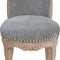 Grey Velvet Studded Chair Living Artisan Furniture 
