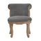 Grey Velvet Studded Chair Living Artisan Furniture 