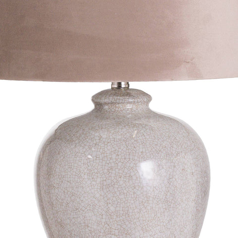 Hadley Ceramic Table Lamp With Natural Shade Lighting Hill Interiors 