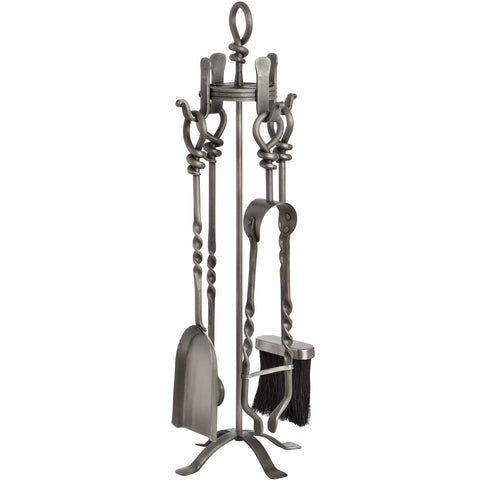Hand Turned Loop Top Companion Set Accessories Hill Interiors 