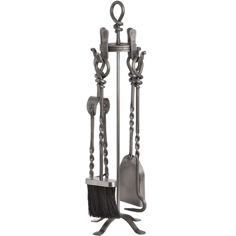 Hand Turned Loop Top Companion Set Accessories Hill Interiors 