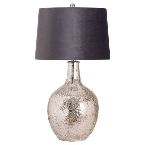 Harmony Table Lamp With Grey Velvet Shade Lighting Hill Interiors 