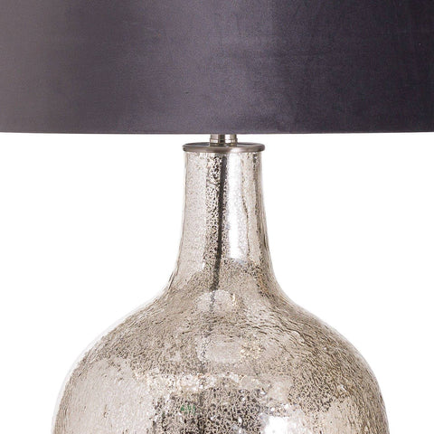 Harmony Table Lamp With Grey Velvet Shade Lighting Hill Interiors 