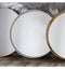 Harvey Round Mirror White Living Regency Studio 