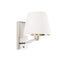 Harvey Wall Light Bright Nickel Small Lighting Regency Studio 