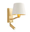 Harvey Wall Light Brushed Gold Large Lighting Regency Studio 
