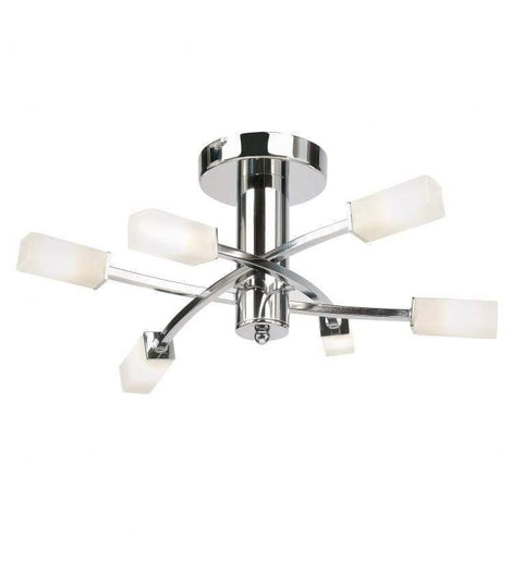 Havana 6 Ceiling Lamp Chrome Lighting Regency Studio 