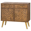 Havana Gold 2 Door 2 Drawer Sideboard Living Hill Interiors 