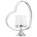 Heart Shaped Nickel Plated Candle Holder Accessories Hill Interiors 