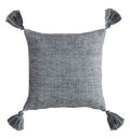 Herringbone PET Tassel Cushion Charcoal Accessories Regency Studio 