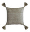 Herringbone PET Tassel Cushion Natural Accessories Regency Studio 