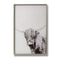 Highland Cow Left Facing Glass Image with Silver Frame Accessories Hill Interiors 
