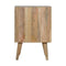 Honeycomb Carved Bedside with 2 Drawers Sleeping Artisan Furniture 