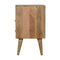 Honeycomb Carved Bedside with Open Slot Sleeping Artisan Furniture 