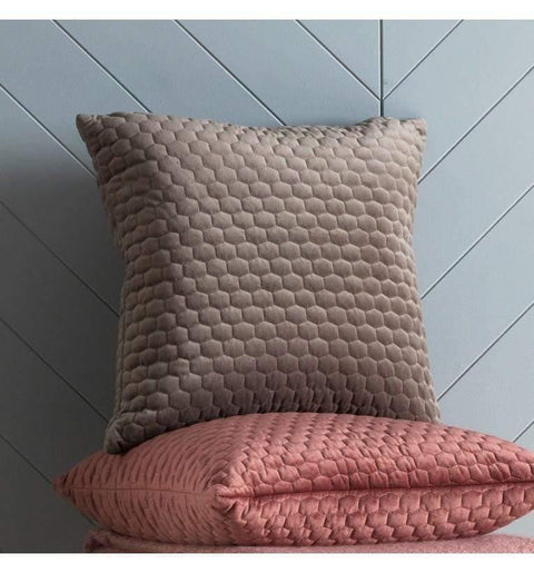 Honeycomb Quilted Cushion Taupe Accessories Regency Studio 
