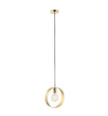 Hoop 1 Pendant Light Brushed Brass Lighting Regency Studio 