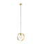 Hoop 1 Pendant Light Brushed Brass Lighting Regency Studio 