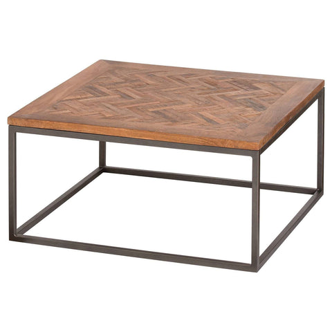 Hoxton Collection Coffee Table With Parquet Top Living Hill Interiors 