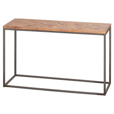 Hoxton Collection Console Table With Parquet Top Living Hill Interiors 