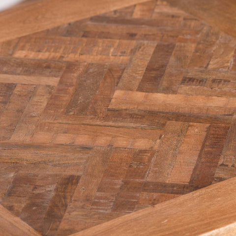 Hoxton Collection Side Table With Parquet Top Living Hill Interiors 