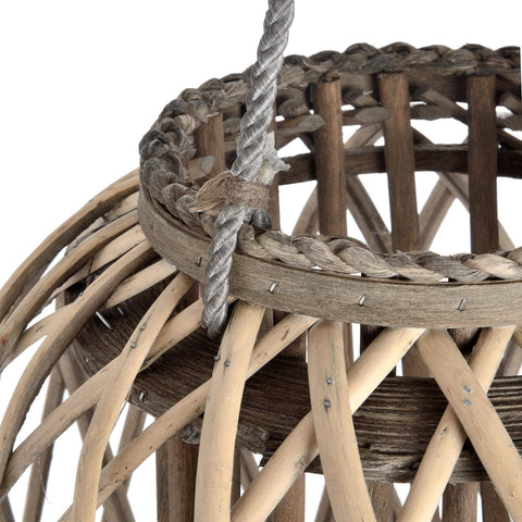 Huge Standing Wicker Lantern Accessories Hill Interiors 