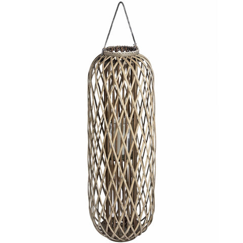 Huge Standing Wicker Lantern Accessories Hill Interiors 
